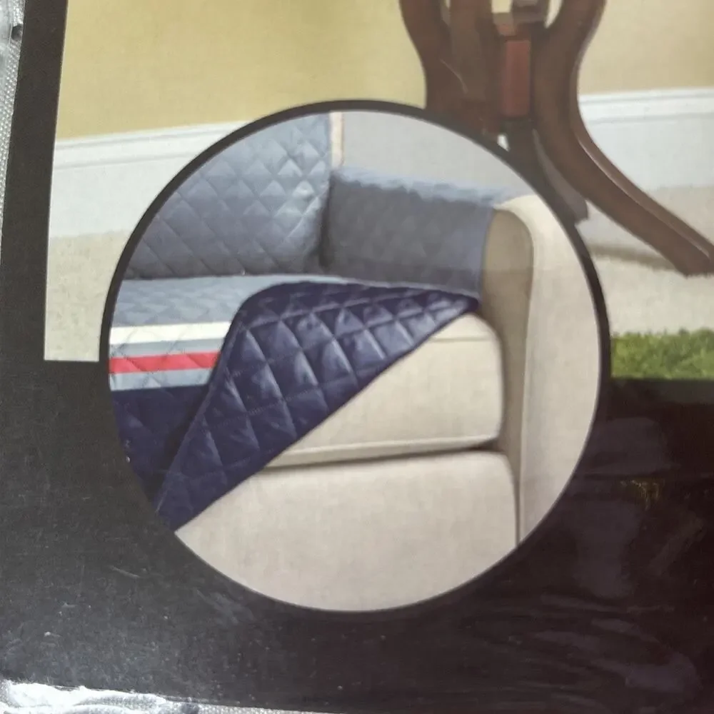 New England Patriots Recliner Reversible Furniture Protector Cover 65